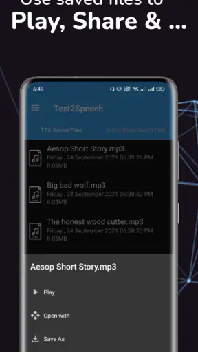 Text To Speech (TTS) screenshot