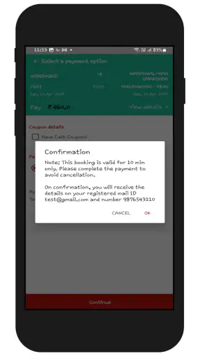 TGSRTC Official Online Booking screenshot