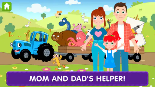 The Blue Tractor: Toddler Game screenshot