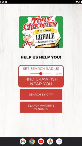 The Crawfish App screenshot