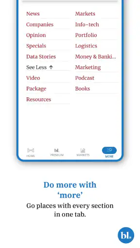 The Hindu Businessline News screenshot