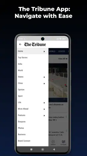 The Tribune, Chandigarh, India screenshot