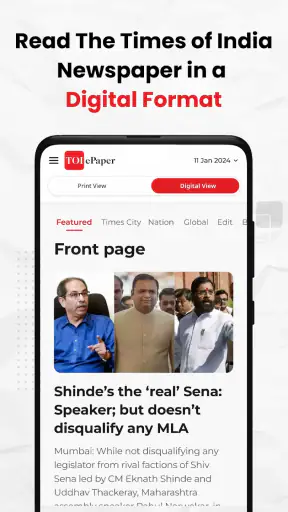 Times Of India Newspaper App screenshot