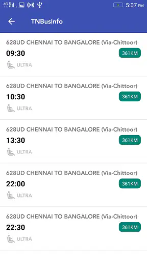 TN Bus Info-TNSTC Bus timings screenshot