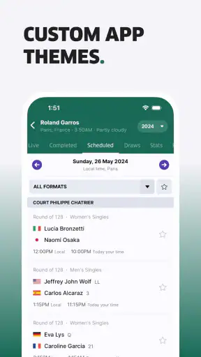 TNNS: टेनिस लाइव स्कोर screenshot