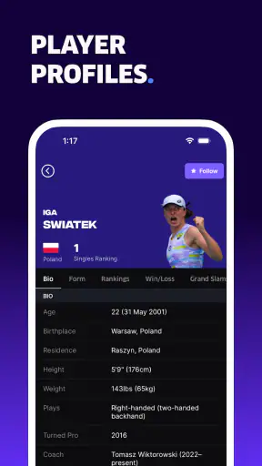 TNNS: टेनिस लाइव स्कोर screenshot