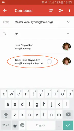 Track - Email Tracking screenshot
