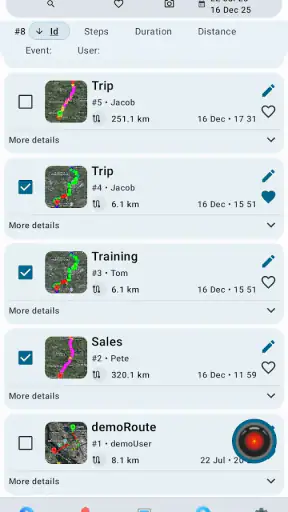 Track Reporter - Proof of Work screenshot