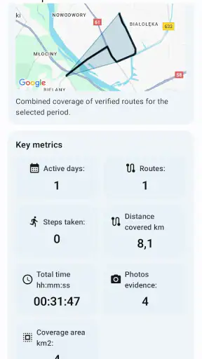 Track Reporter - Proof of Work screenshot