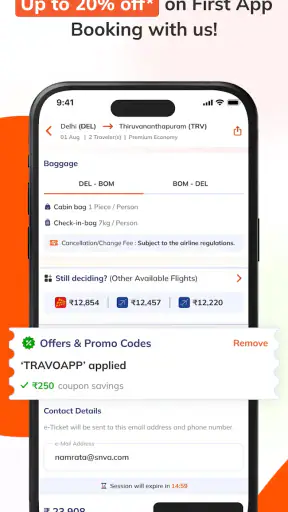 Travomint Flight, Hotel & Car screenshot