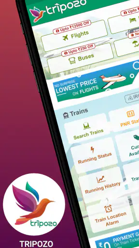 Tripozo: Train Flight & Travel screenshot