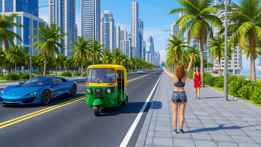 Tuk Tuk Rickshaw Ev Auto Game screenshot
