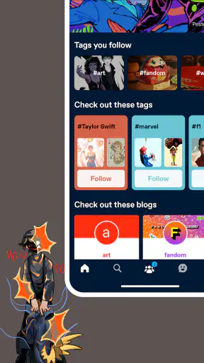 Tumblr—फ़ैनडम, आर्ट, केयोस screenshot