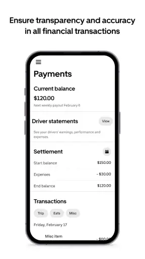 Uber Fleet screenshot