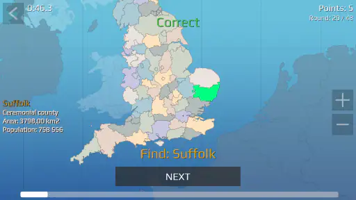 UK Map Quiz screenshot