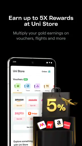 Uni: GoldX & UPI Credit Card screenshot