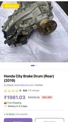 Used Car Spare - Shopping screenshot