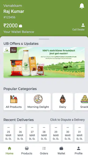 Uzhavarbumi: Pure Cow Milk App screenshot