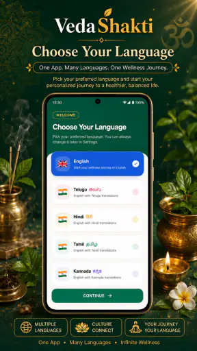 VedaShakti Daily Yoga Ayurveda screenshot