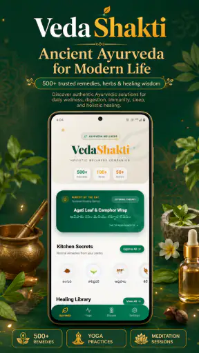 VedaShakti Daily Yoga Ayurveda screenshot