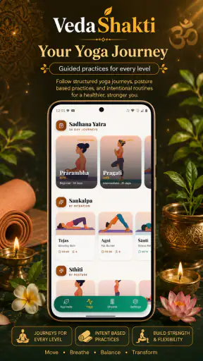 VedaShakti Daily Yoga Ayurveda screenshot