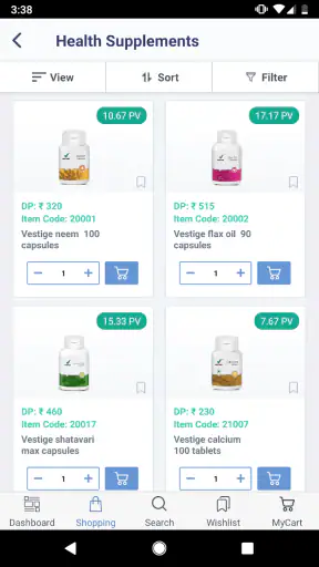 Vestige Online Shopping App screenshot