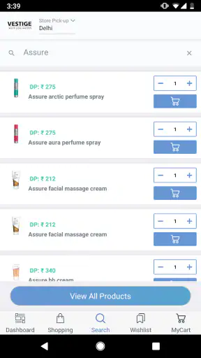 Vestige Online Shopping App screenshot
