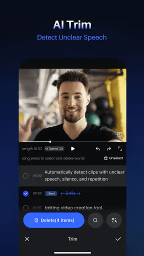 Vmake: AI Talking Video Editor screenshot