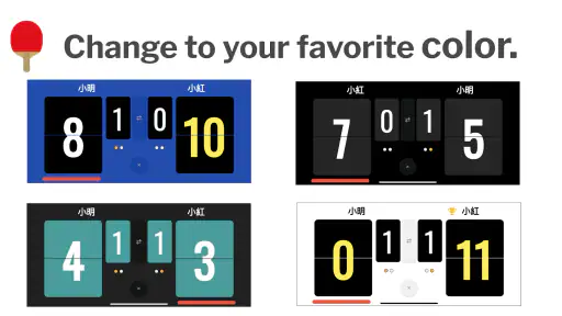 Voice Table Tennis Scoreboard screenshot