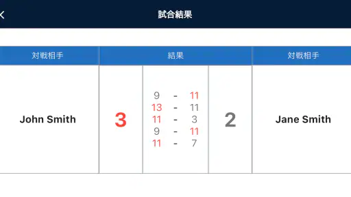 Voice Table Tennis Scoreboard screenshot