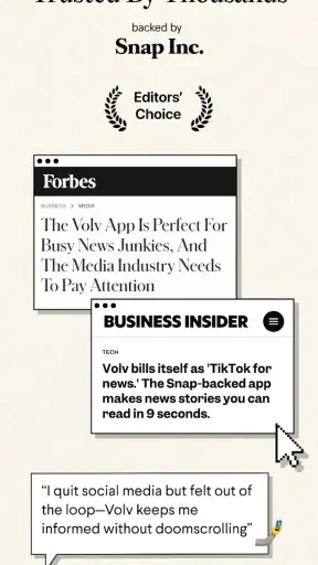 Volv - Curated 9-Second News screenshot