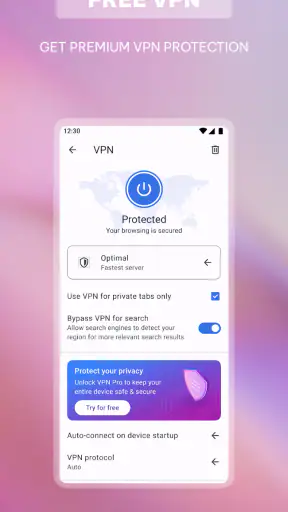 ओपेरा: VPN के साथ AI ब्राउज़र screenshot