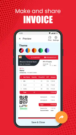 Vyapar Invoice GST Billing App screenshot