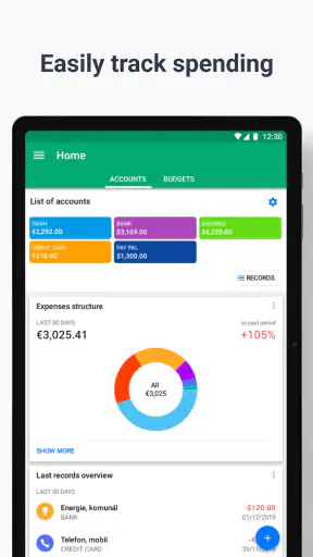 Wallet: बजट व्यय ट्रैक screenshot