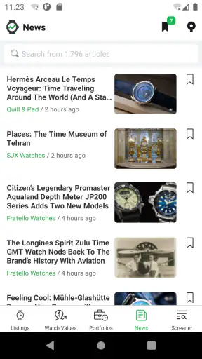WatchCharts screenshot