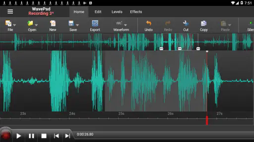 WavePad Audio Editor screenshot