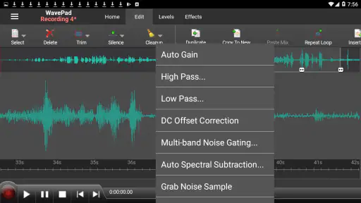 WavePad Audio Editor screenshot