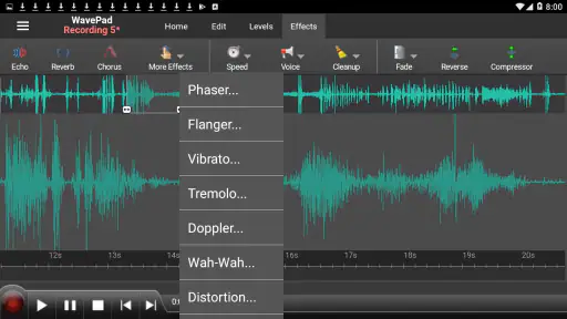 WavePad Audio Editor screenshot