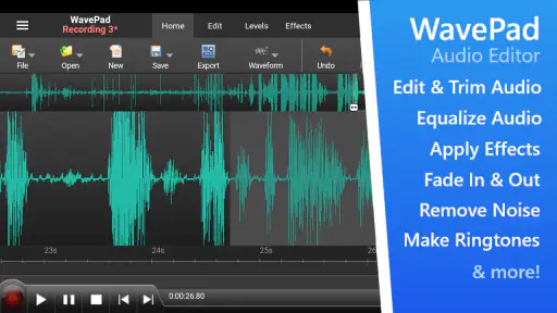 WavePad Audio Editor screenshot