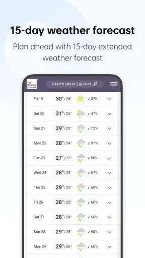 WeatherService screenshot