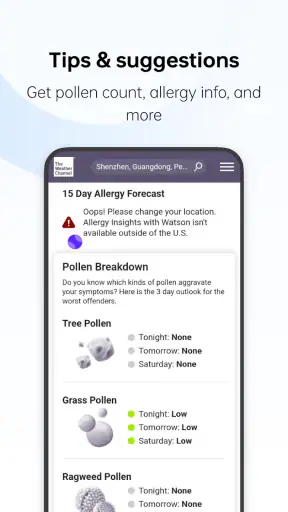 WeatherService screenshot