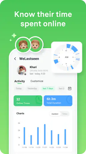 WeLastseen: Chat App ट्रैकर screenshot