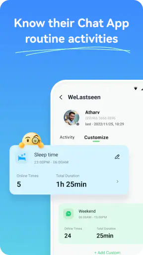 WeLastseen: Chat App ट्रैकर screenshot