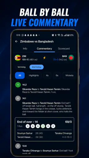 Wikto: Cricket Live Line Score screenshot