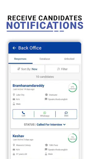 WorkIndia Recruiter App screenshot