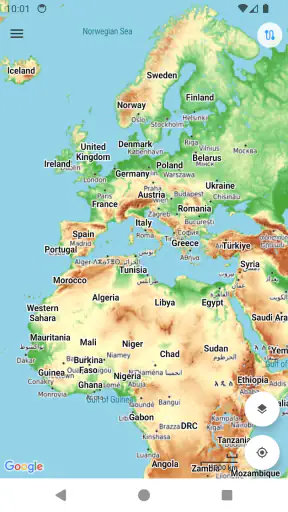 World Topo Map screenshot