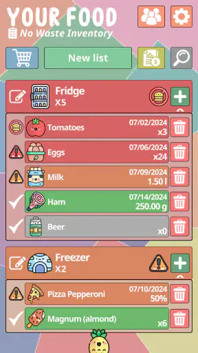 Your Food - No Waste Inventory screenshot