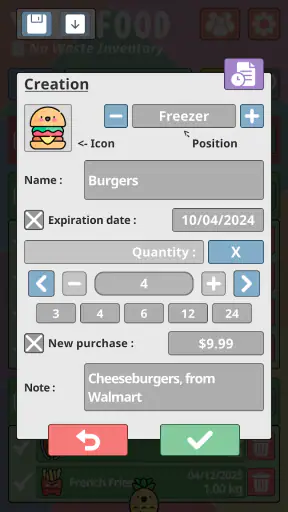 Your Food - No Waste Inventory screenshot