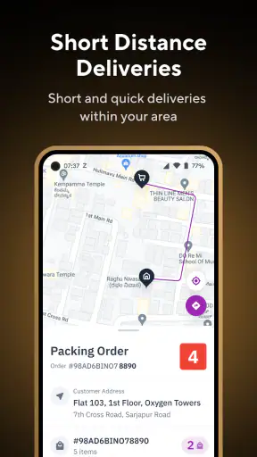 Zepto Delivery Partner App screenshot