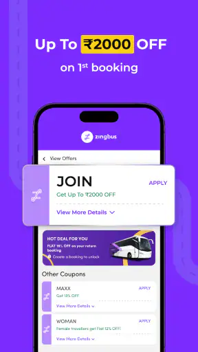 zingbus Book Bus Ticket online screenshot